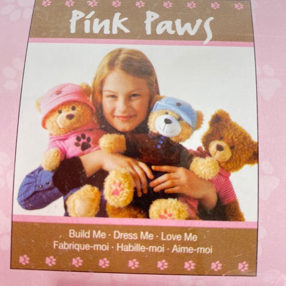 Pink Paws Clothing Set for Toy Bear New - Picture 2 of 3